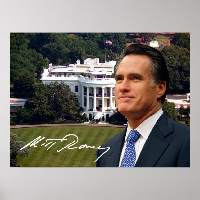 Mitt Romney & White House Poster (Vorne)