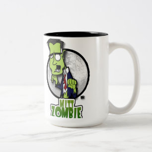 Mitt-Zombie-Angriffe! Zweifarbige Tasse