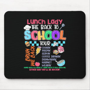 Mittag-Dame Zurück in die Schule Crew Mousepad
