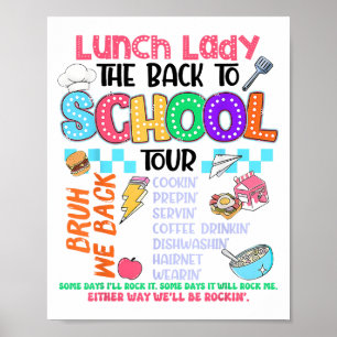Mittag-Dame Zurück in die Schule Crew Poster