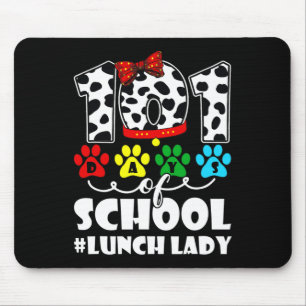 Mittag Lady Niedlicher Hund Lover Student oder Leh Mousepad