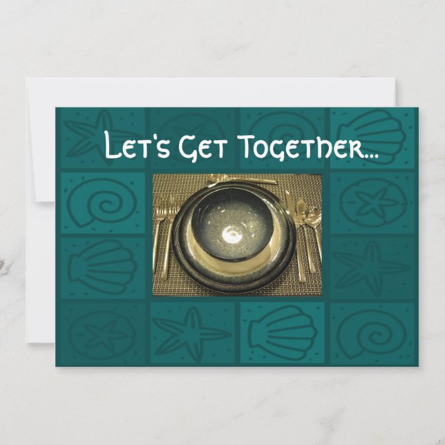 Mittag-Party Einladung (Vorderseite)