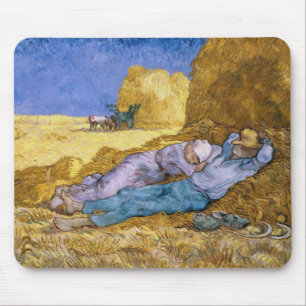Mittag Vincent van Goghs  , der Siesta, nach Hirse Mousepad