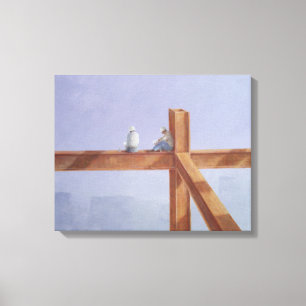 Mittagessen 1985 leinwanddruck