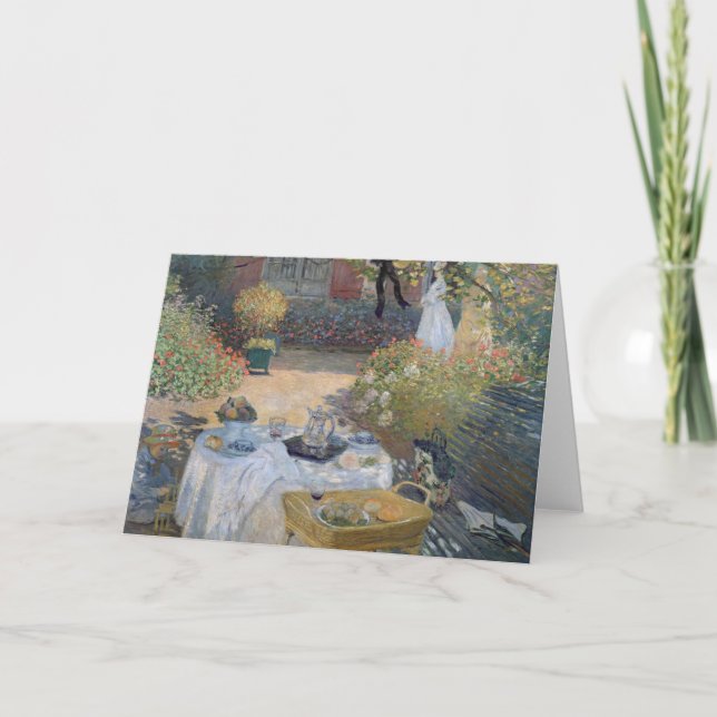 Mittagessen Claude Monets |: Monets Garten Karte (Vorderseite)
