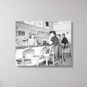 Mittagessen Counter, 1941 Leinwanddruck
