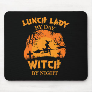 Mittagessen-Dame bei Tag, Hexe bei Nacht, Mittages Mousepad