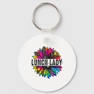 Mittagessen-Dame Sonnenblume Leopard Tie Dye Ck Zu Schlüsselanhänger