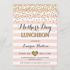 Mittagessen der Mutter das elegante Tageserröten Einladung