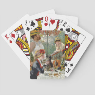 Mittagessen im Boot-Party Vintag Renoir Spielkarten