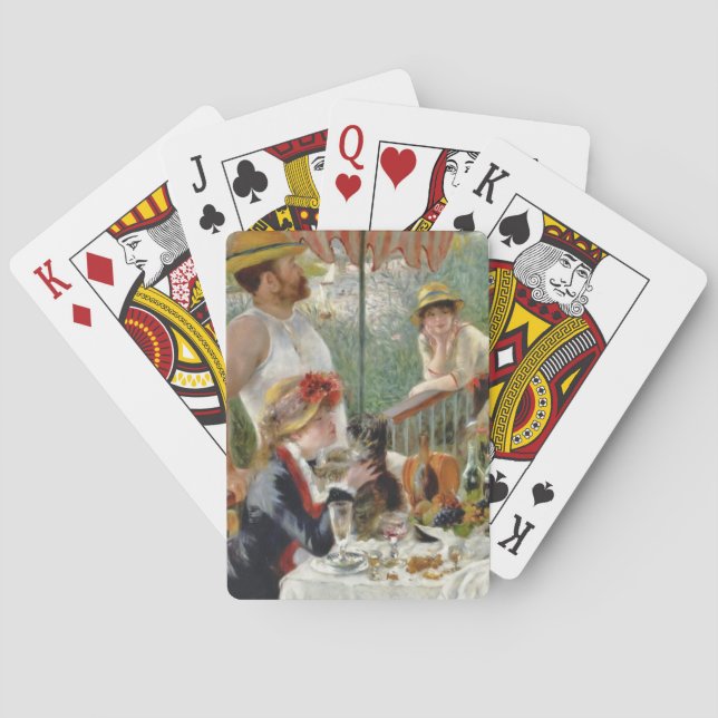 Mittagessen im Boot-Party Vintag Renoir Spielkarten (Rückseite)