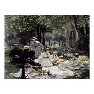 Mittagessen im Gras Poster