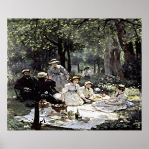 Mittagessen im Gras Poster