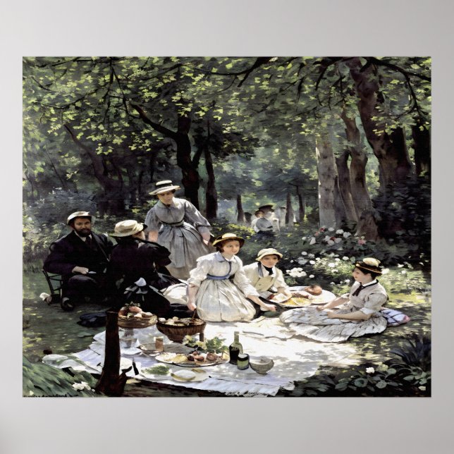 Mittagessen im Gras Poster (Vorne)
