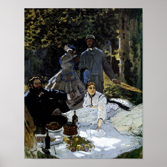 Mittagessen im Grass (Le déjeuner sur l'herbe) Poster (Vorne)
