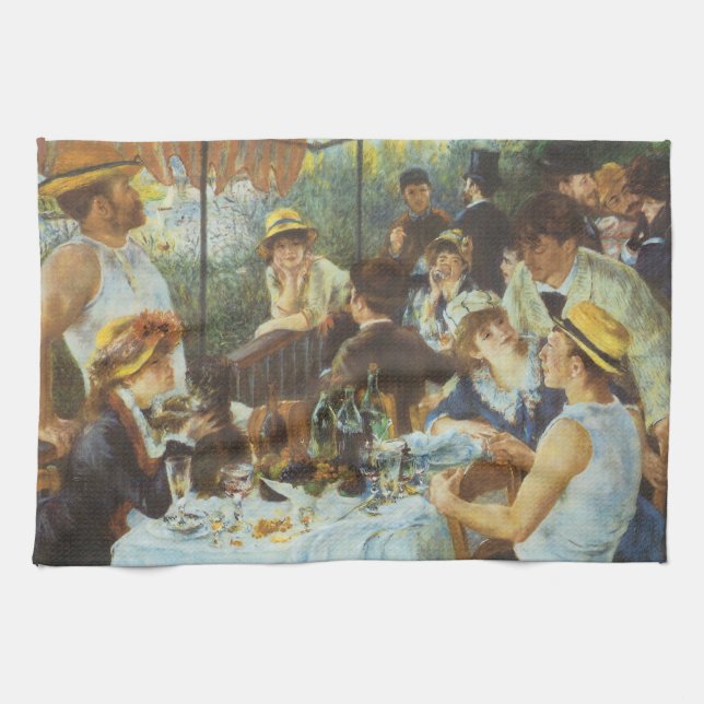 Mittagessen im Party von Pierre Renoir Handtuch (Horizontal)