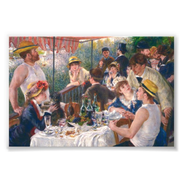 Mittagessen im Party von Renoir Fotodruck (Vorne)