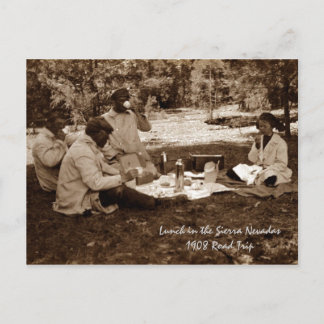 Mittagessen in Sierra Nevada Mts Postkarte