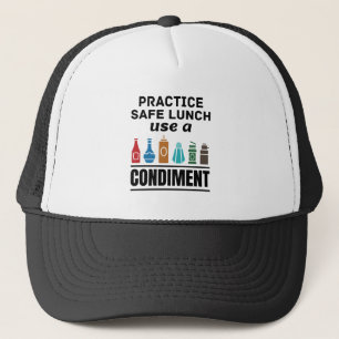 Mittagessen Lady Cafeteria Gastronomie Safe Mittag Truckerkappe