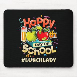 Mittagessen Lady Happy 100. Tag der Schule Mousepad