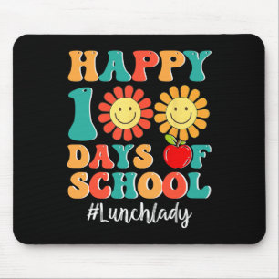 Mittagessen Lady Life glücklich 100. Tag der Schul Mousepad