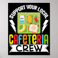 Mittagessen Lady Support Ihre lokale Cafeteria Cre