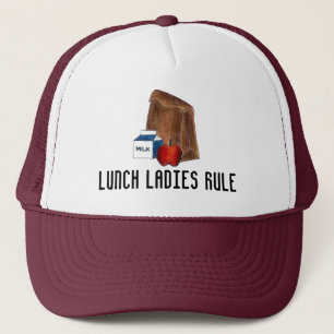Mittagessen Ladys Rule School Cafeteria Worker Tea Truckerkappe