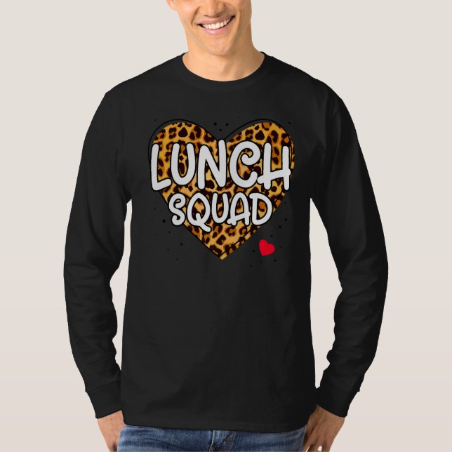 Mittagessen Squad Group Matching School Cafeteria  T-Shirt (Vorderseite)