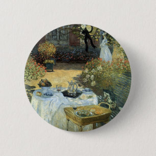 Mittagessen von Claude Monet, Vintager Impressioni Button