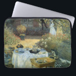 Mittagessen von Claude Monet, Vintager Impressioni Laptopschutzhülle<br><div class="desc">Das Luncheon (1876) von Claude Monet ist ein Vintager Impressionismus, ein Kunstgemälde mit einem Picknick im Garten im Frühjahr und einem Nachmittagstee. Ein Kind spielt leise mit Spielzeug auf dem Boden. Über den Künstler: Claude Monet (1840-1926) war Gründer der französischen impressionistischen Malerei, wobei die meisten seiner Gemälde "en plein air"...</div>