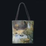 Mittagessen von Claude Monet, Vintager Impressioni Tasche<br><div class="desc">Das Luncheon (1876) von Claude Monet ist ein Vintager Impressionismus, ein Kunstgemälde mit einem Picknick im Garten im Frühjahr und einem Nachmittagstee. Ein Kind spielt leise mit Spielzeug auf dem Boden. Über den Künstler: Claude Monet (1840-1926) war Gründer der französischen impressionistischen Malerei, wobei die meisten seiner Gemälde "en plein air"...</div>