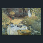Mittagessen von Claude Monet, Vintager Impressioni Tischset<br><div class="desc">Das Luncheon (1876) von Claude Monet ist ein Vintager Impressionismus, ein Kunstgemälde mit einem Picknick im Garten im Frühjahr und einem Nachmittagstee. Ein Kind spielt leise mit Spielzeug auf dem Boden. Über den Künstler: Claude Monet (1840-1926) war Gründer der französischen impressionistischen Malerei, wobei die meisten seiner Gemälde "en plein air"...</div>