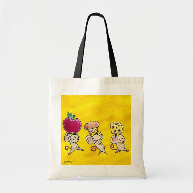 Mittagessen-Zeit-Mäusetasche Tragetasche (Vorne)