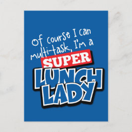 Mittags Lady- Natürlich kann ich Multi-Task.. Postkarte