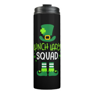 Mittags Lady Squad St Patricks Day Shirt Funny Lep Thermosbecher