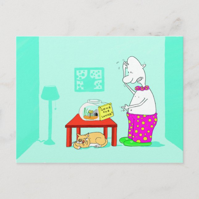 mittags weg postkarte (Vorderseite)