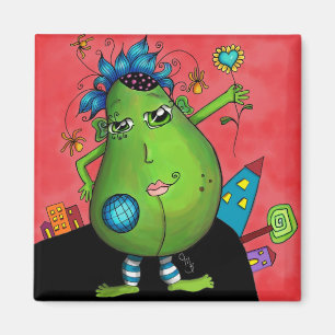 Mittagsavocado-Magnet Magnet