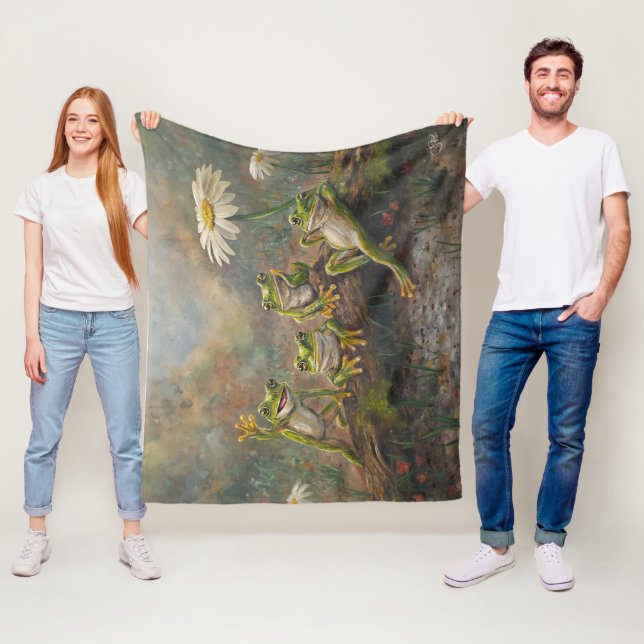 "Mittagspause" Fleecedecke (Beispiel)
