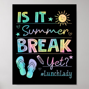 Mittagspause ist Sommerpause, Gefärbte Krawatte le Poster