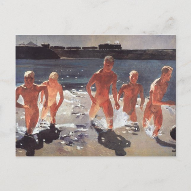 Mittagspause Postkarte (Vorderseite)