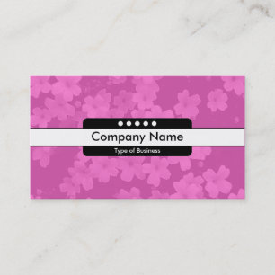 Mitte Band 5 Spots - Blume - Rosa Visitenkarte