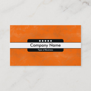 Mitte Band 5 Spots - Pinsel Orange Textur Visitenkarte