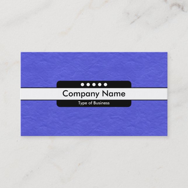 Mitte Band 5 Spots - Royal Blue Paper Texture Visitenkarte (Vorderseite)
