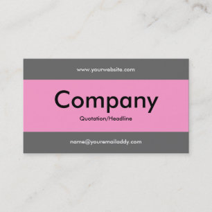 Mitte Band v2 - Grau und Rosa Visitenkarte