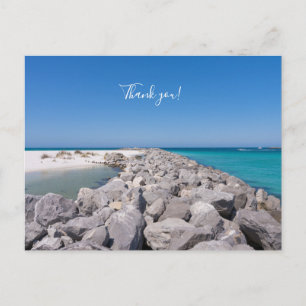 Mitte der Shell Island Jetty Danke Postkarte