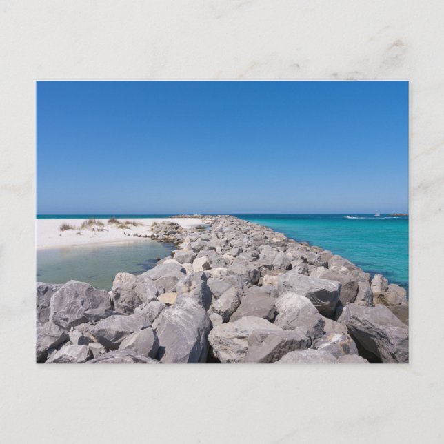 Mitte der Shell Island Jetty Postkarte (Vorderseite)
