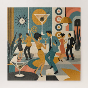 Mitte des Jahrhunderts 60er Hip-Martini-Cocktail-T