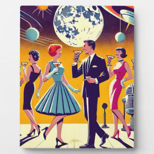 Mitte des Jahrhunderts 60er Jahre Space Age Cockta Fotoplatte