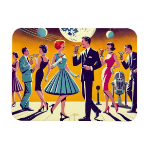 Mitte des Jahrhunderts 60er Jahre Space Age Cockta Magnet