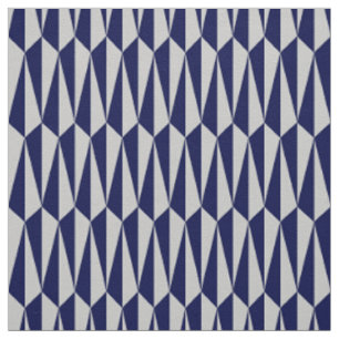Mitte des Jahrhunderts geometrisch, Marineblau und Stoff